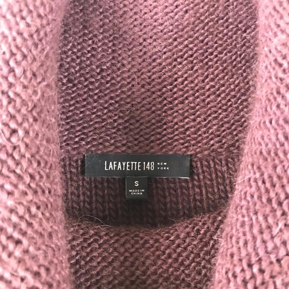 Lafayette 148 Cowl Neck Diamond Cable Knit Sweater - Picture 5 of 8